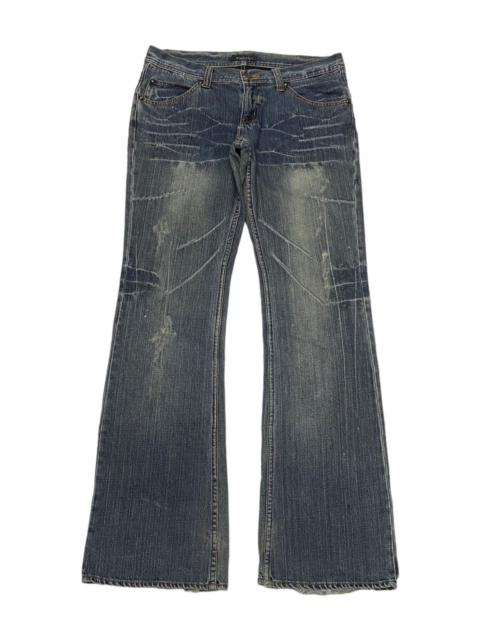 Other Designers If Six Was Nine - 🔥TORNADO MART TRIBAL EMBROIDERY FLARE DENIM JEANS