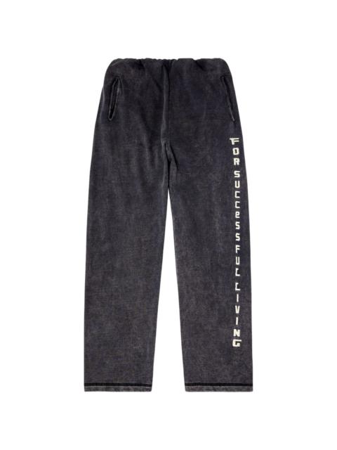 denim-effect trousers