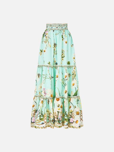 CAMILLA HIGH WAISTED TIERED SKIRT