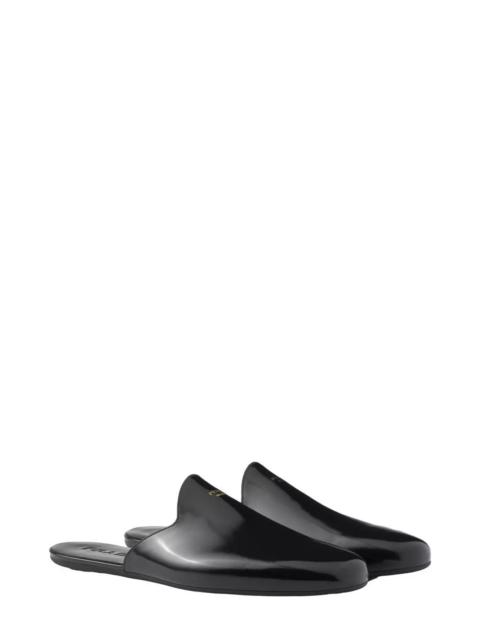 Prada Men's Brushed Leather Slippers