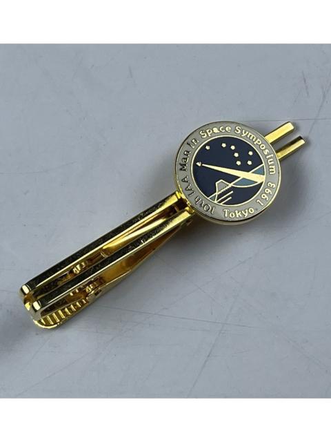Other Designers Vintage - men in space symposium tie clips pin