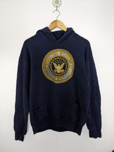 Other Designers Vintage US Navy Soffe Mens Blue Hoodie Big Logo