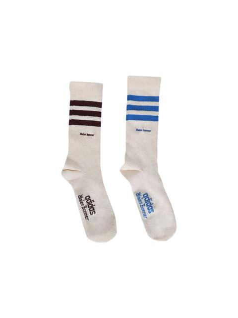 adidas adidas 3-Stripes Socks 'Chalk White/Chalk White'