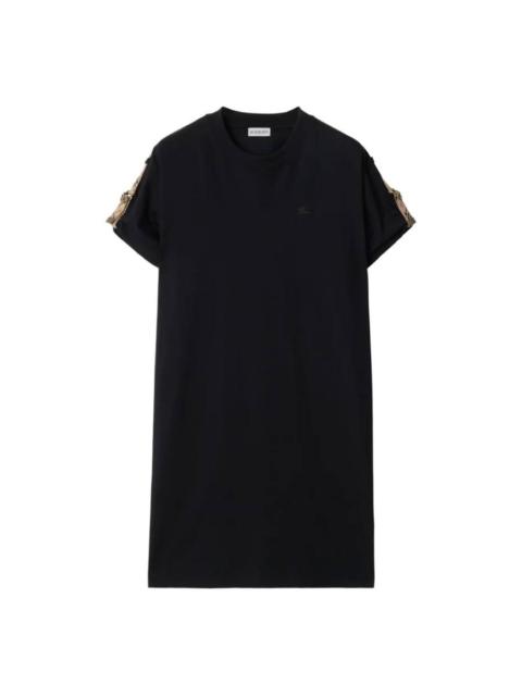Burberry Burberry Check Trim Short-Sleeve T-Shirt Dress