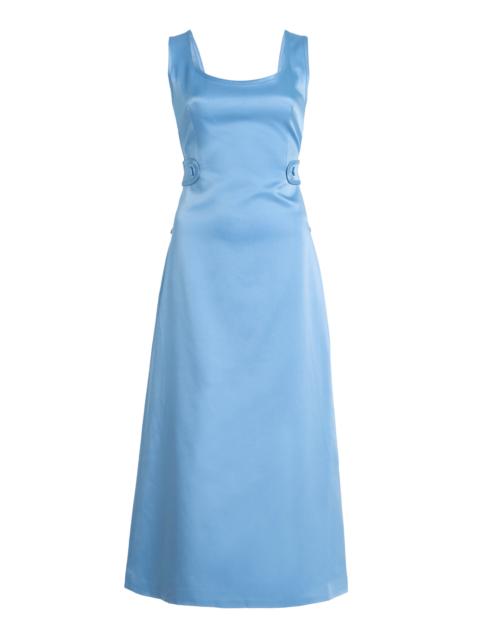 ALEXIS Briette Satin Maxi Dress blue