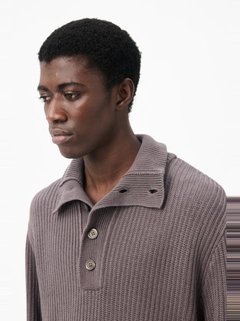 Our Legacy Navigator Polo Wet Bark Dry Cotton