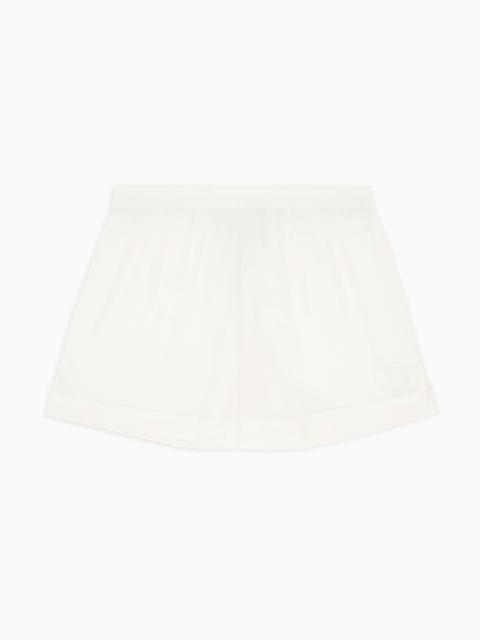 EMPORIO ARMANI LOUNGEWEAR SHORTS WITH LOGO EMBROIDERY