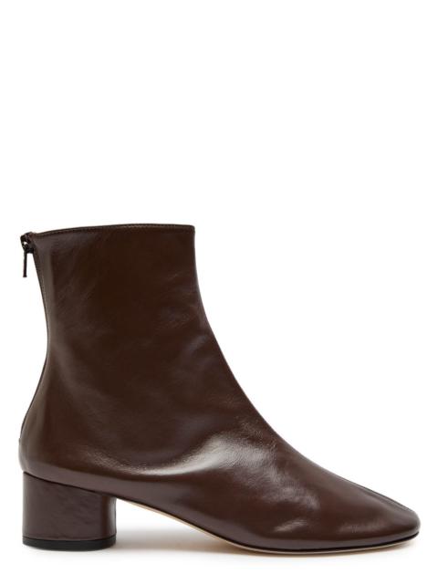 DEAR FRANCES Dear Frances Harlie 45 Glossed Leather Ankle Boots