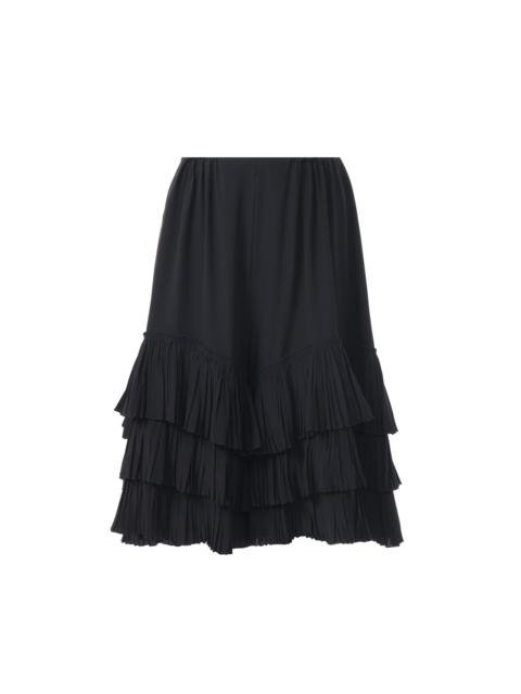 Chloé RUFFLED TIERED SHORTS IN CRÊPE DE CHINE