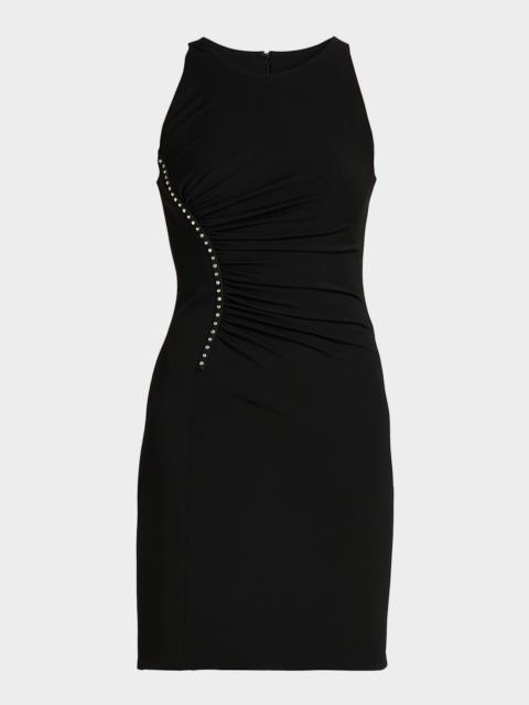 VERSACE JEANS COUTURE Studded Sleeveless Midi Dress