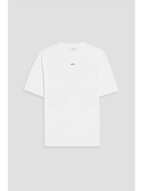 Off-White Printed cotton-jersey T-shirt