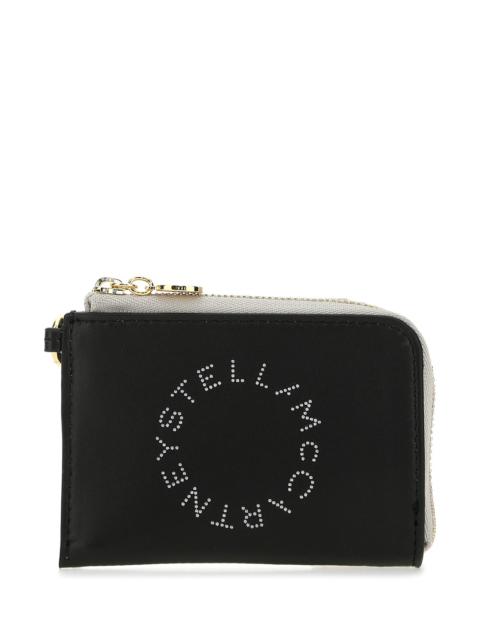 Stella McCartney Two-tone alter nappa card holder