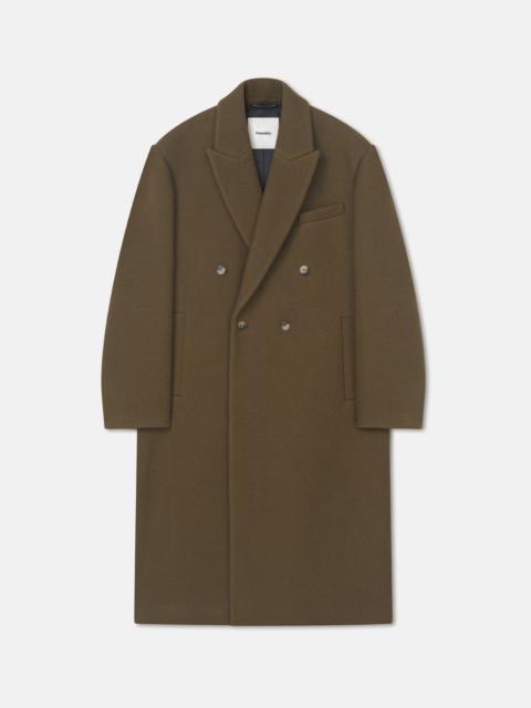 Nanushka Double-Breasted Felted Wool Coat