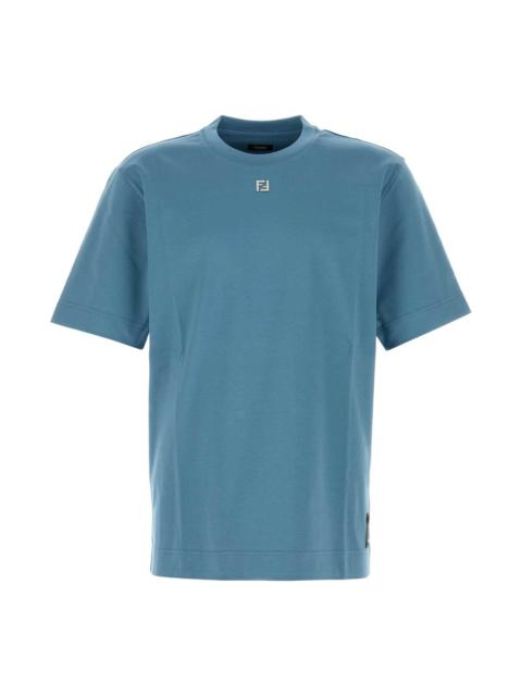 FENDI Air Force Blue Cotton T-shirt