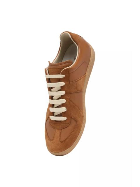 Maison Margiela MAISON MARGIELA Light Brown Leather Low Top Sneakers