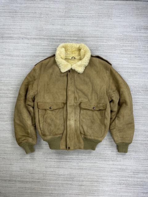 Other Designers Vintage 80s Christchurch Sheepskin B-3 Sherpa Jacket