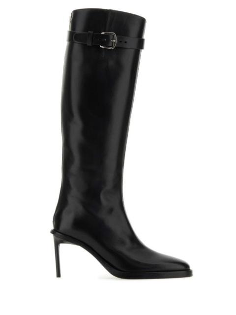 Ann Demeulemeester Woman Black Leather Boots
