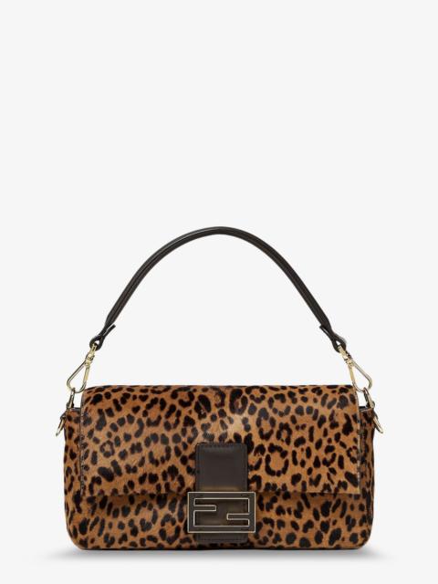FENDI Fendi Baguette® Printed Pony-Effect Calfskin Bag