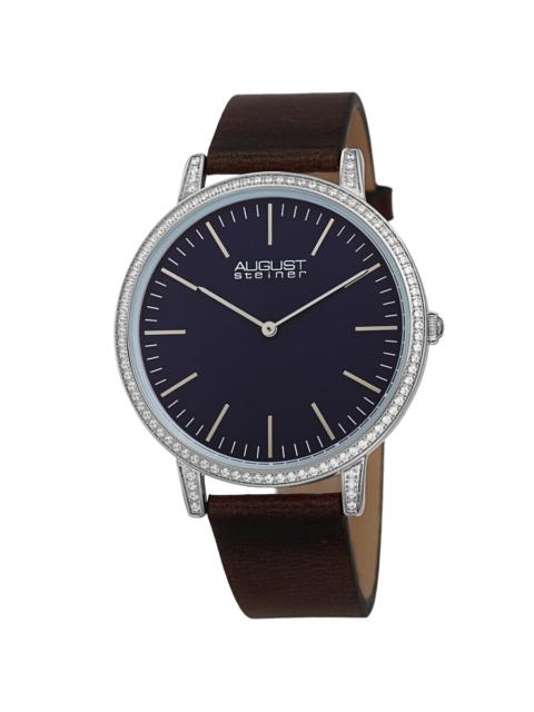 Other Designers August Steiner Quartz Crystal Blue Dial Men's Watch AS8273BRBU