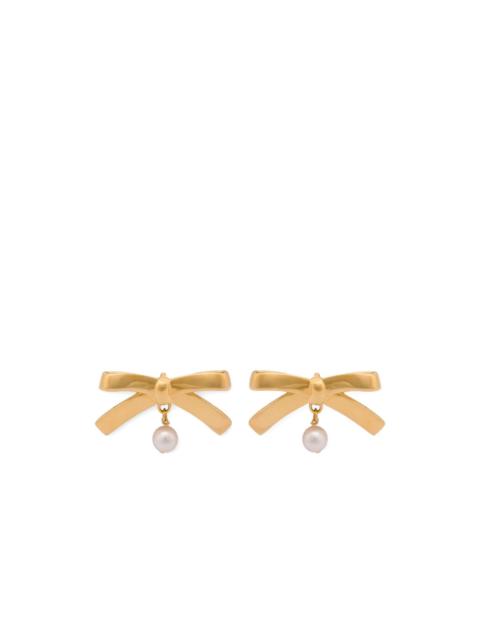 Moschino bow-shaped earrings
