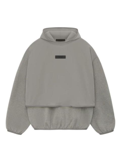 ESSENTIALS Fear of God Essentials Nylon Fleece Hooded Sweatshirt 'Dust Heather Grey' 202SU244321F