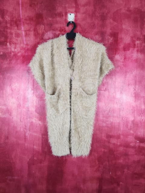 Other Designers Cardigan - PLST Brown Shag Shaggy Fur Mohair Knitwear Cardigan #S807