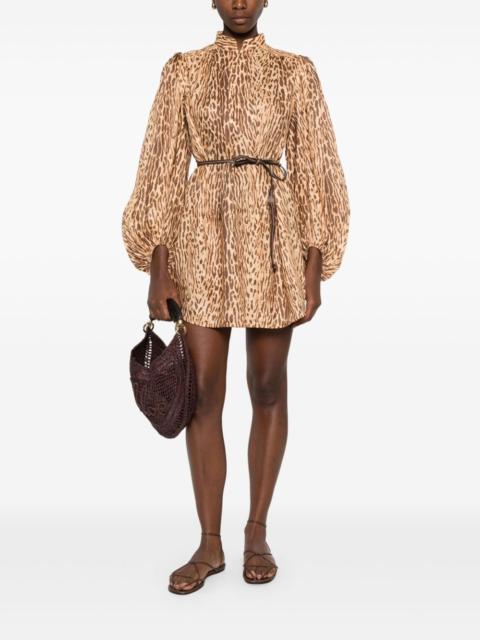 Zimmermann Cascadian leopard-print mini dress