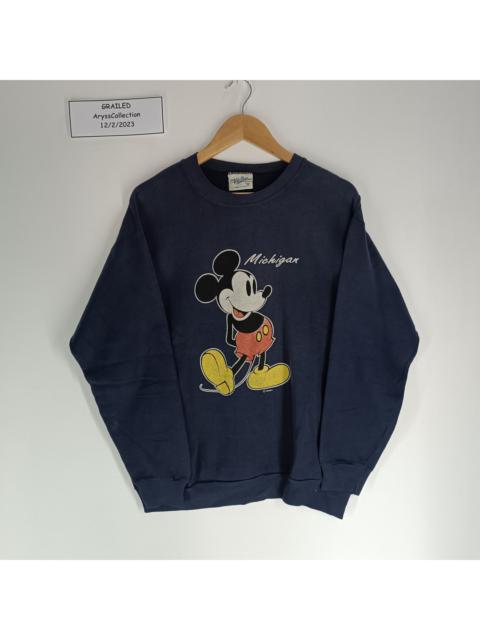 Other Designers Vintage 90s Mickey Mouse Michigan Crewneck Sweatshirt
