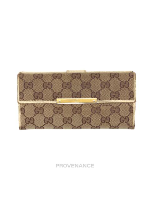 GUCCI Gucci Long Wallet - GG Canvas White