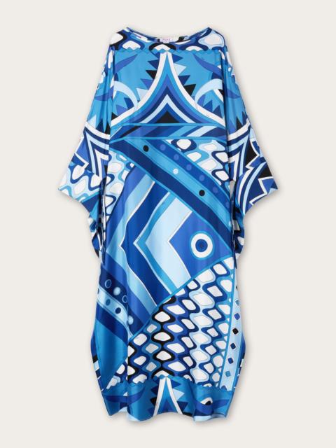 PUCCI VIVARA PRINT LONG SILK KAFTAN