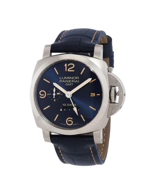 Panerai Panerai Luminor 1950 GMT 10 Day Power Reserve Automatic Blue Dial Men's Watch PAM00986
