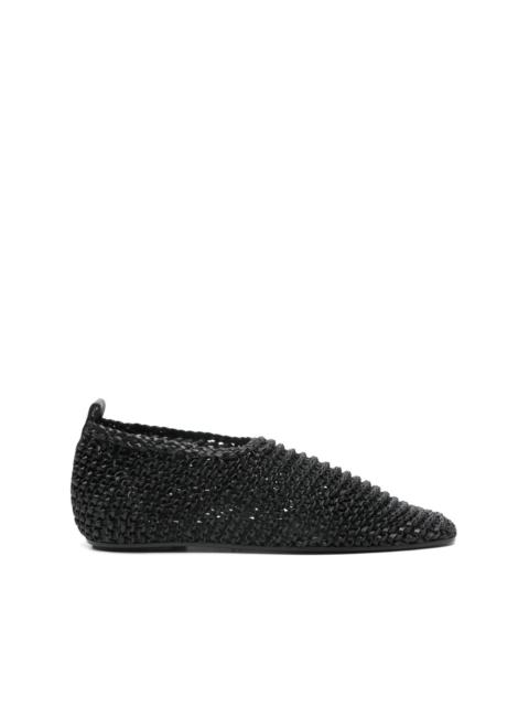 woven ballet flats