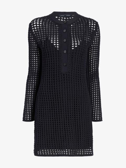Proenza Schouler Micah Dress in Open Crochet