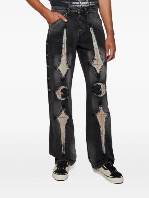 Thug Club THUG CLUB - Men TC Bone Leather Denim Pants