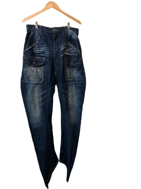 Other Designers Vintage - BEST OFFER! PPFM Anarchy Denim Eastern Rock Suspender Cargo