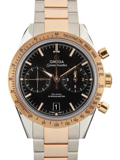 OMEGA Pre-Owned Omega Speedmaster '57 Black Dial Red Gold on Steel