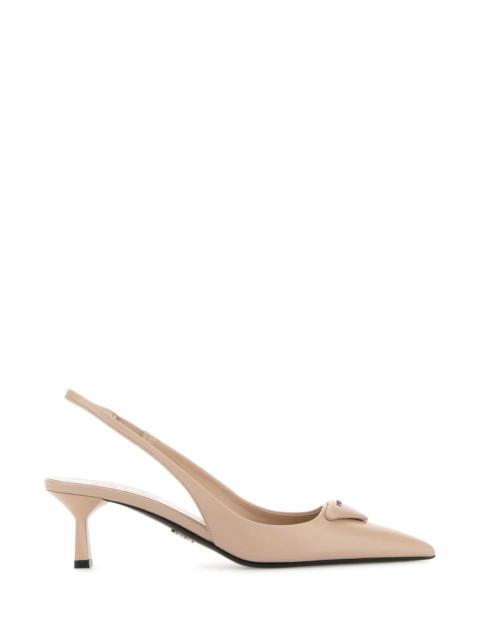 Prada Prada Women Powder Pink Leather Pumps