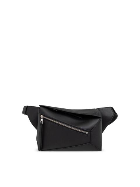 Puzzle Edge small leather bumbag