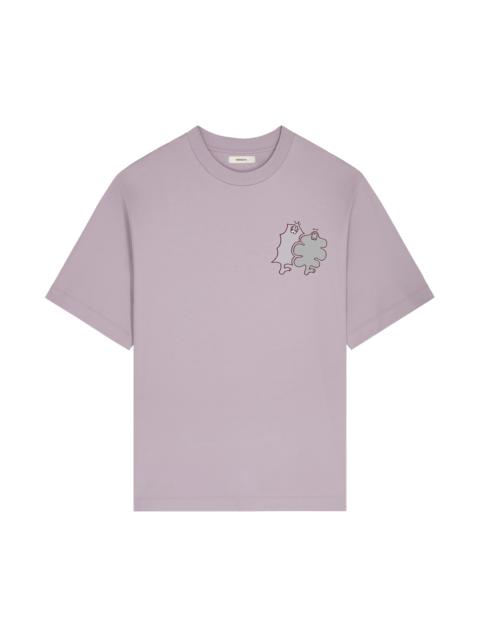 PANGAIA Mens Pangaia x Gasius Oversized T-shirt - Raisin Purple