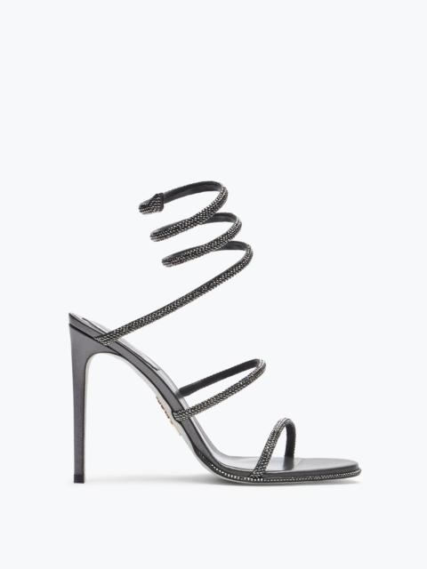 RENE CAOVILLA Cleo Anthracite Sandal With Crystals 105