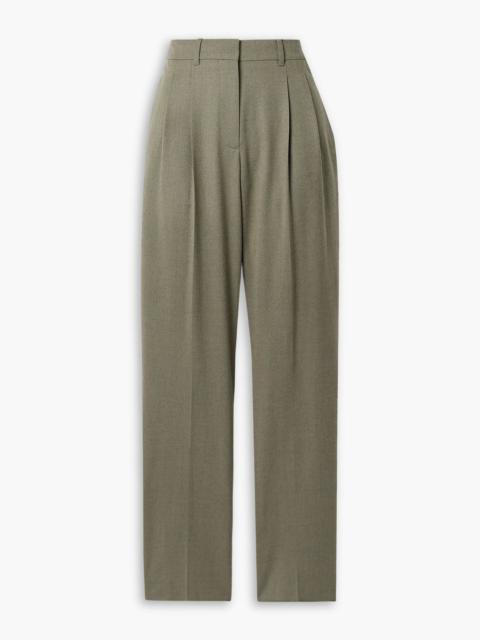 Stella McCartney Pleated wool-twill tapered pants