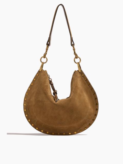 Isabel Marant Oskan Soft Zip Crossbody Bag in Taupe