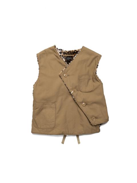 Over Vest Cotton Nylon Twill - Khaki