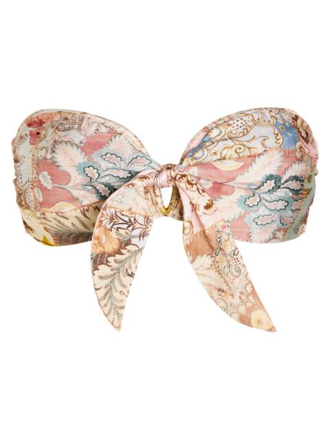Zimmermann Zimmermann Daylight Printed Strapless Bikini top