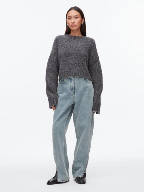 3.1 Phillip Lim Boucle Zipper Crewneck
