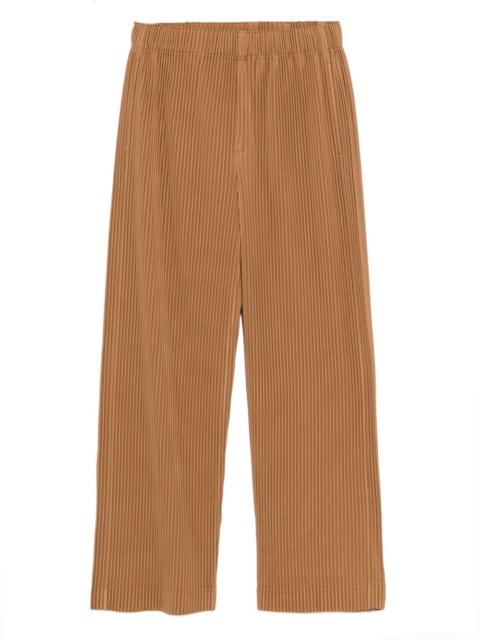 ISSEY MIYAKE plissé straight-leg trousers