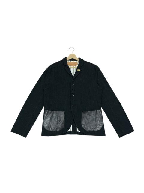 Other Designers Vintage The Superior Labor AW2008 Wool Leather Pocket Jacket