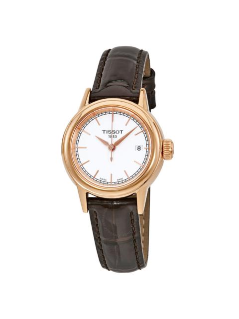 Tissot - Tissot Carson Quartz White Dial Ladies Watch T0852103601100