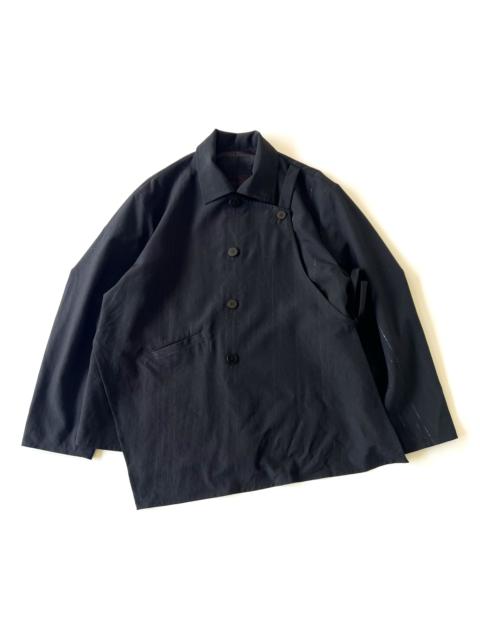 Pour Deux Black Layered Tie-Side Jacket