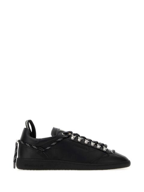 DSQUARED2 Dsquared Men Black Nappa Leather Dsquared2 Rebels Sneakers